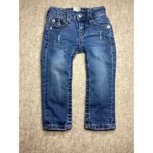 True Religion adjustable denim blue jeans size 2T